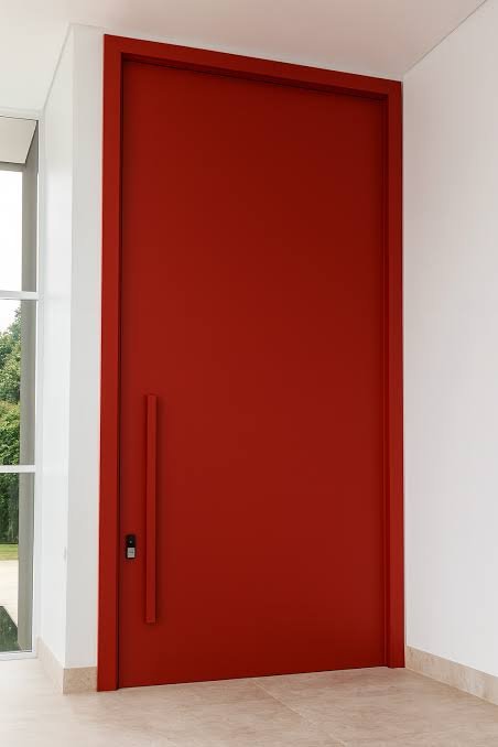 Porta em ACM — projeto comercial